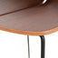 CBS10534-SU 65cm Matte Black Bar Stool - Walnut