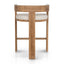 CBS10557-LJ Natural Barstool - Dawn Beige