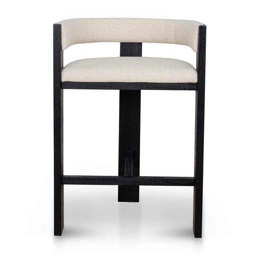 CBS10558-LJ Black ELM Barstool - Dawn Beige