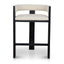 CBS10558-LJ Black ELM Barstool - Dawn Beige