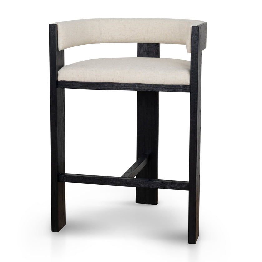 CBS10558-LJ Black ELM Barstool - Dawn Beige