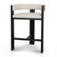 CBS10558-LJ Black ELM Barstool - Dawn Beige