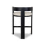 CBS10558-LJ Black ELM Barstool - Dawn Beige