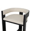 CBS10558-LJ Black ELM Barstool - Dawn Beige