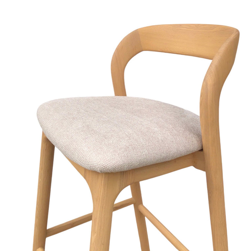 CBS10566-NX 65cm Natural Bar Stool - Naxos Beige