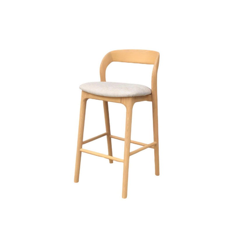 CBS10125-FH Fabric Bar Stool - Full Black