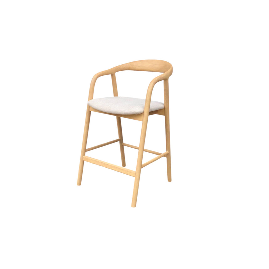 CBS10125-FH Fabric Bar Stool - Full Black