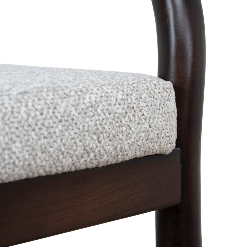 CBS12108-LJ 66cm Brown Bar Stool - Clay Grey