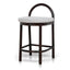 CBS12108-LJ 66cm Brown Bar Stool - Clay Grey