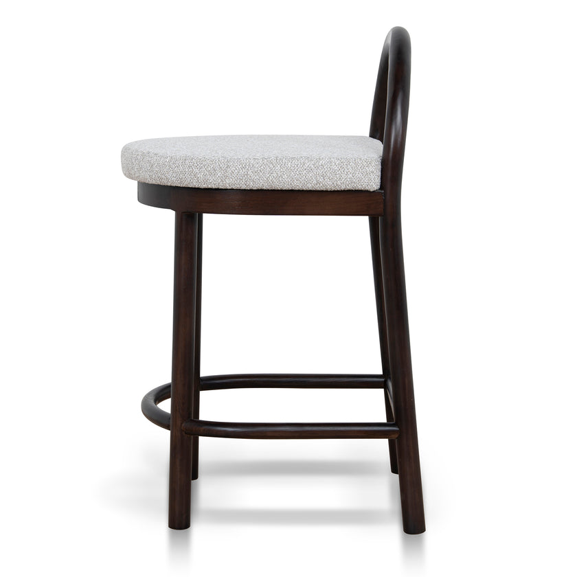 CBS12108-LJ 66cm Brown Bar Stool - Clay Grey