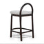 CBS12108-LJ 66cm Brown Bar Stool - Clay Grey