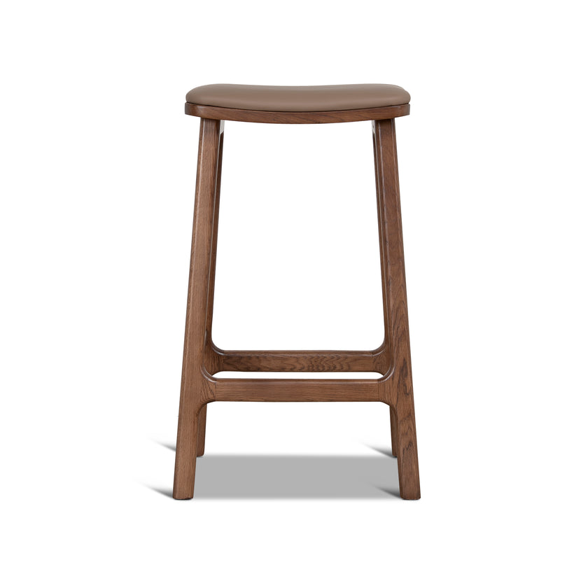 CBS12259-OW 67cm Walnut Bar Stool - Mocha Brown