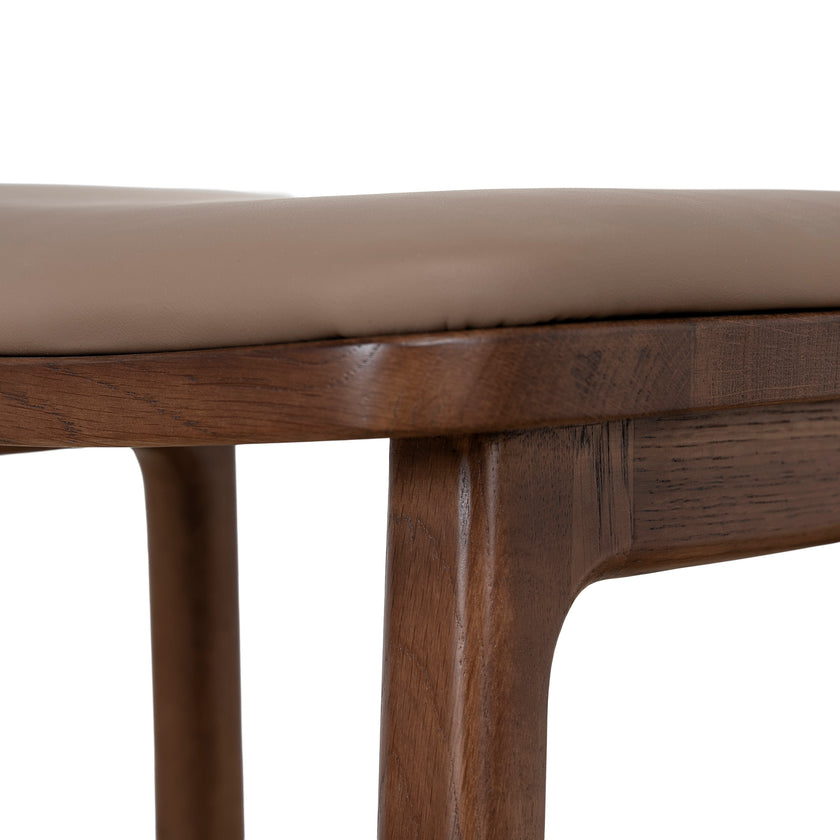 CBS12259-OW 67cm Walnut Bar Stool - Mocha Brown