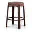 CBS12442-CI Walnut Barstool - Burgundy Stripe