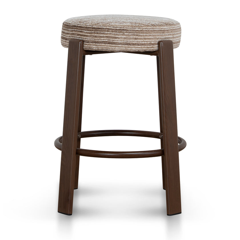 CBS12443-CI Walnut Barstool - Coconut Stripe