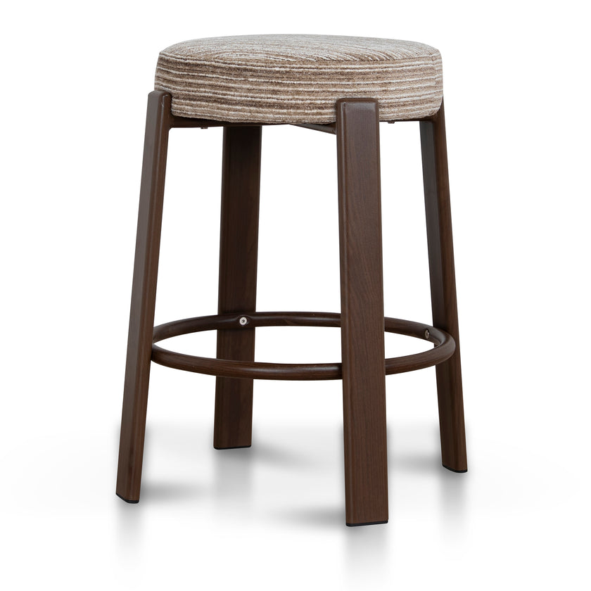 CBS12443-CI Walnut Barstool - Coconut Stripe