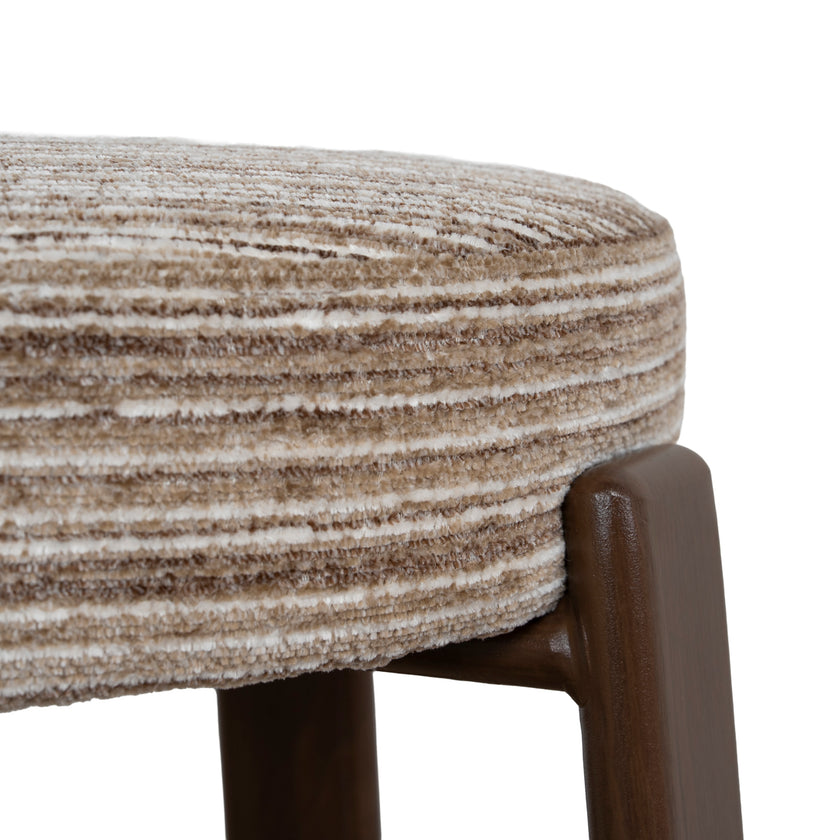CBS12443-CI Walnut Barstool - Coconut Stripe