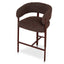 CBS12458-CI Red Barstool - Moss Brown (Set of 2)