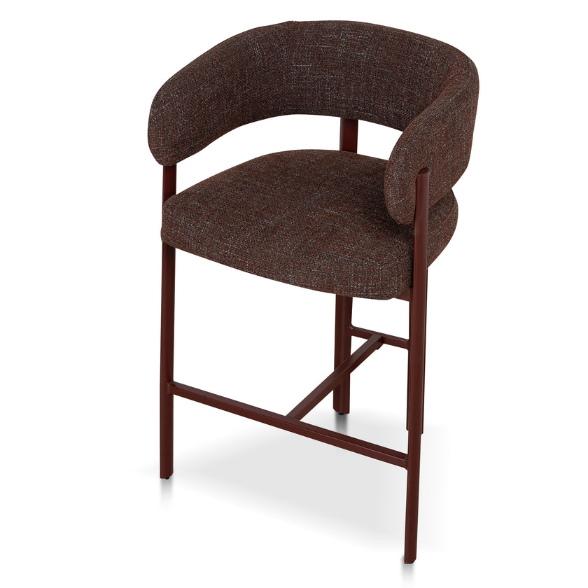 CBS12458-CI Red Barstool - Moss Brown (Set of 2)