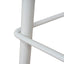 CBS12642-FH White Bar Stool - Dark Moss Green (Set of 2)