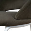 CBS12642-FH White Bar Stool - Dark Moss Green (Set of 2)