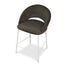 CBS12642-FH White Bar Stool - Dark Moss Green (Set of 2)