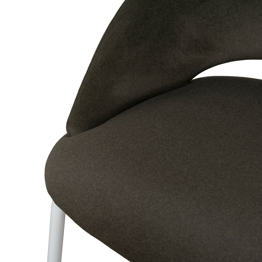 CBS12642-FH White Bar Stool - Dark Moss Green (Set of 2)