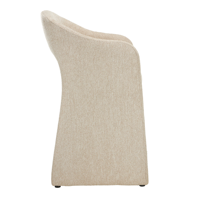 CBS12681-MR 65cm Fabric Bar Stool - Cobble Beige (Set of 2)