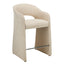 CBS12681-MR 65cm Fabric Bar Stool - Cobble Beige (Set of 2)