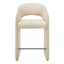 CBS12681-MR 65cm Fabric Bar Stool - Cobble Beige (Set of 2)