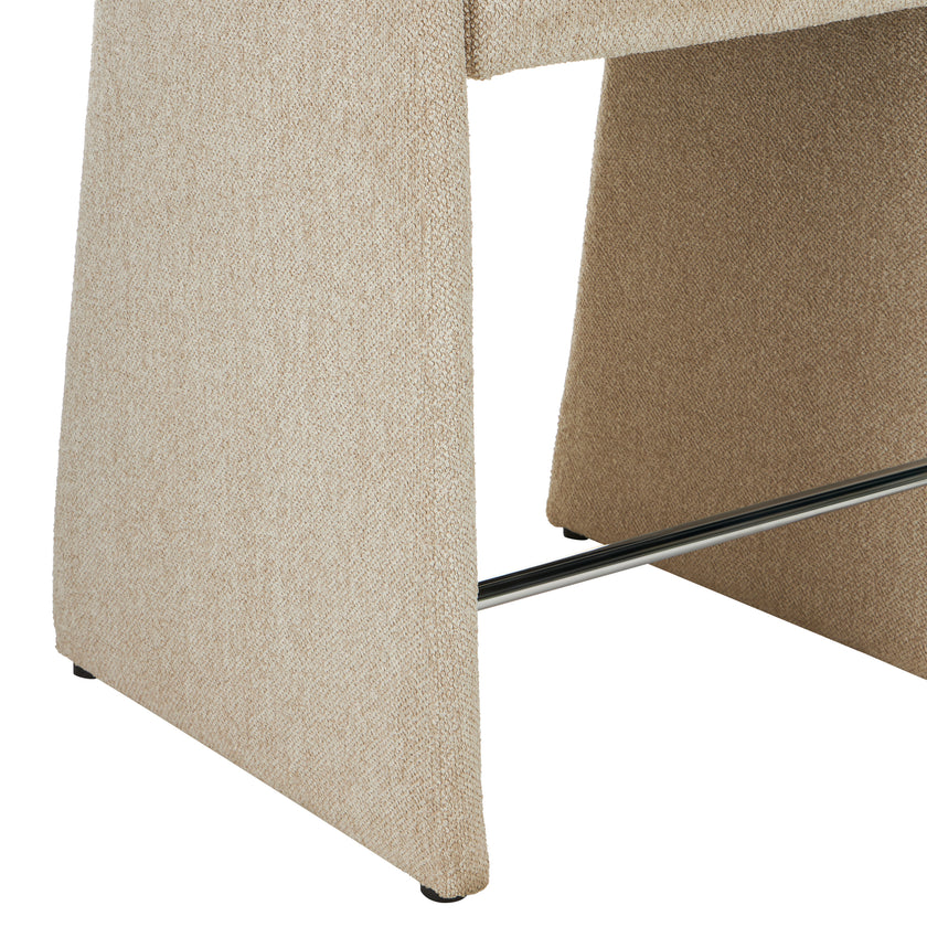 CBS12681-MR 65cm Fabric Bar Stool - Cobble Beige (Set of 2)