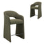 CBS12682-MR 65cm Fabric Bar Stool - Twill Green (Set of 2)