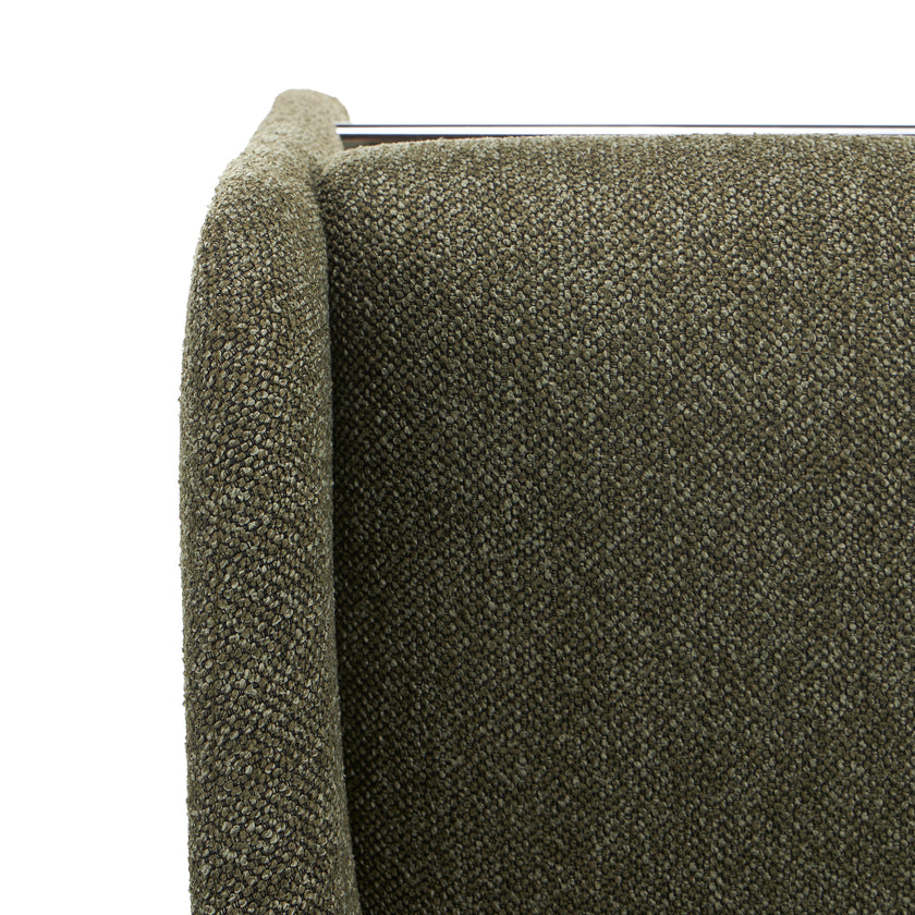 CBS12682-MR 65cm Fabric Bar Stool - Twill Green (Set of 2)