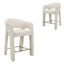 CBS12687-MR 66cm Fabric Bar Stool - Verona Ivory (Set of 2)