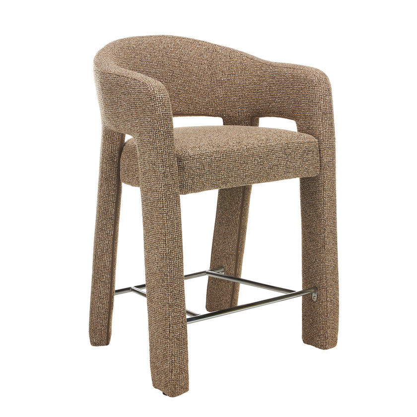 CBS12688-MR 66cm Fabric Bar Stool - Verona Light Tan (Set of 2)