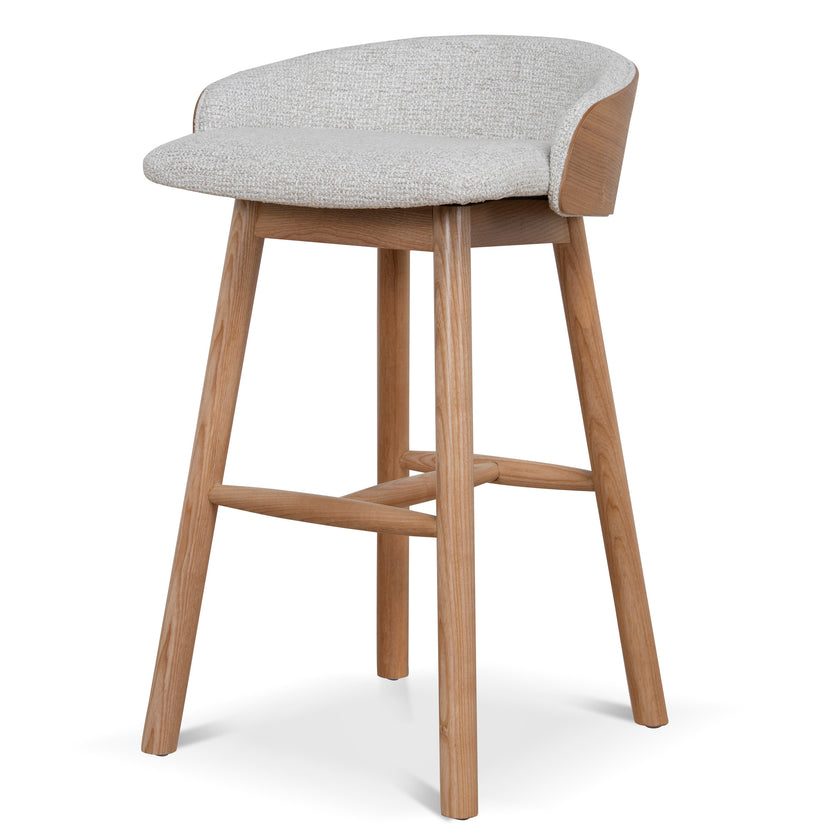CBS12733-DR 65cm Natural Bar Stool - Verona Ivory