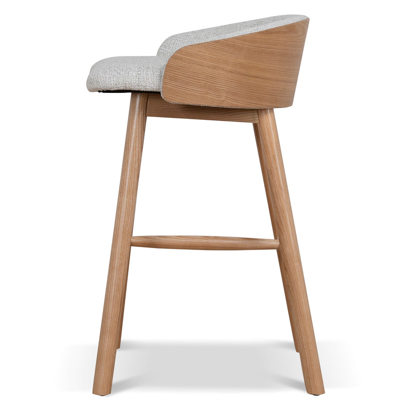 CBS12733-DR 65cm Natural Bar Stool - Verona Ivory