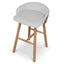 CBS12733-DR 65cm Natural Bar Stool - Verona Ivory