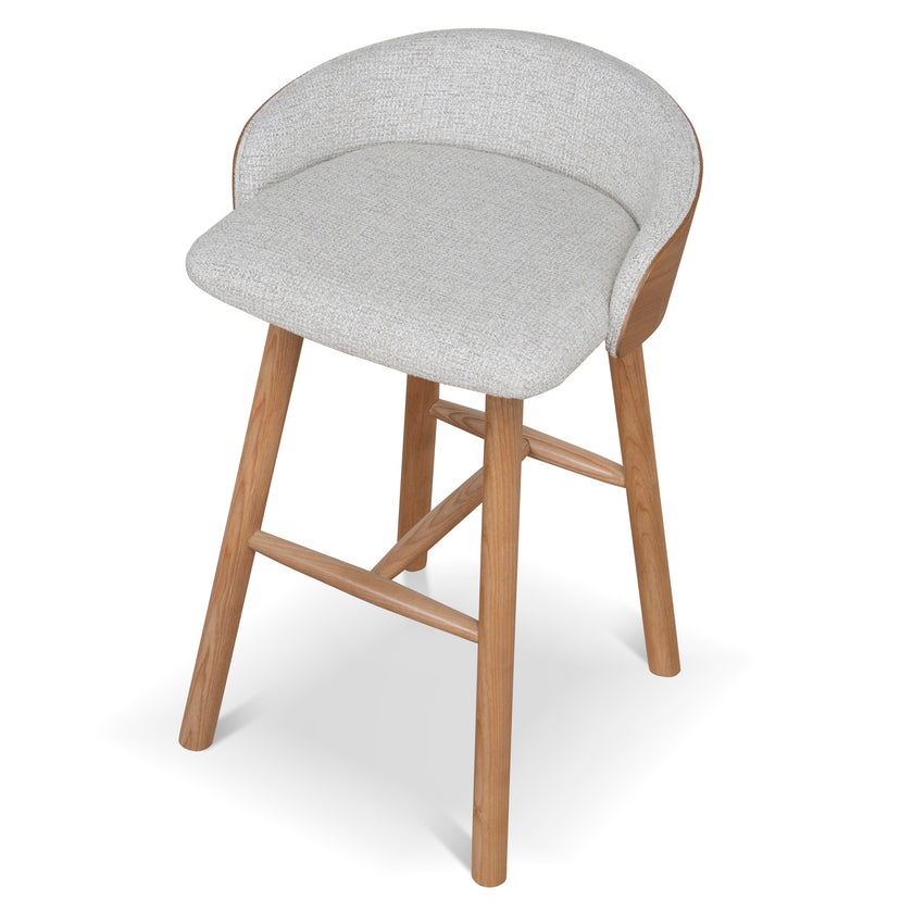 CBS12733-DR 65cm Natural Bar Stool - Verona Ivory