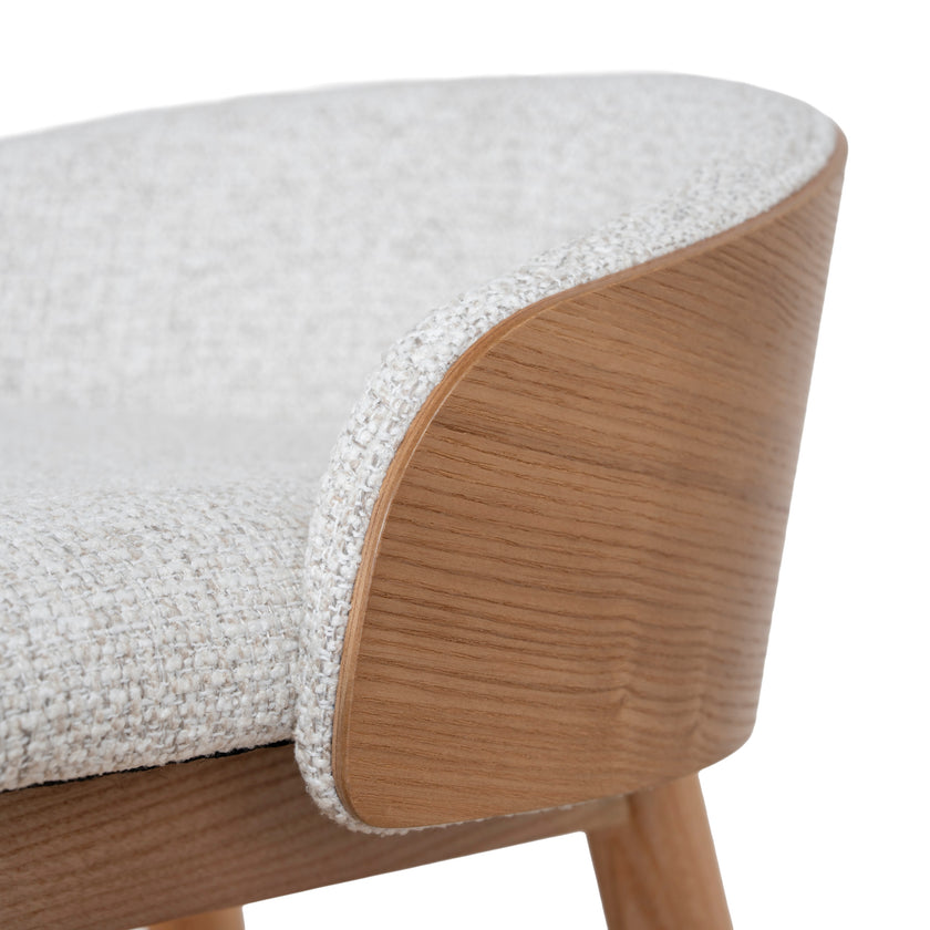 CBS12733-DR 65cm Natural Bar Stool - Verona Ivory