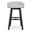 CBS12734-DR 65cm Black Bar Stool - Verona Ivory