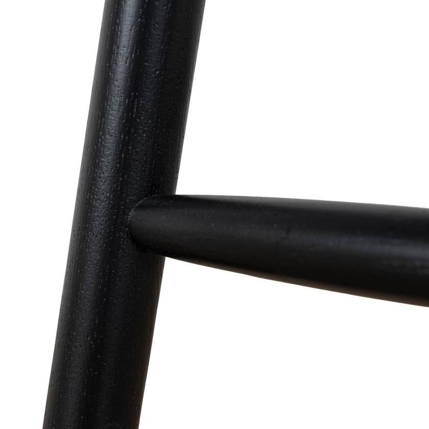CBS12734-DR 65cm Black Bar Stool - Verona Ivory