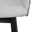 CBS12734-DR 65cm Black Bar Stool - Verona Ivory