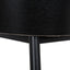 CBS12734-DR 65cm Black Bar Stool - Verona Ivory