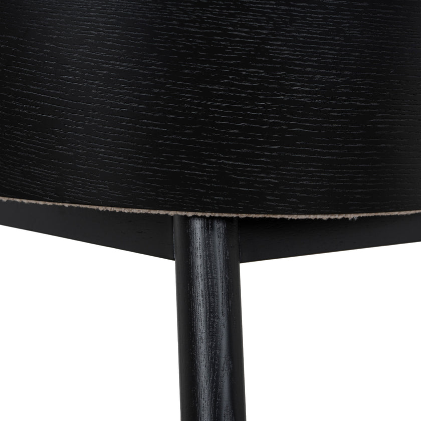 CBS12734-DR 65cm Black Bar Stool - Verona Ivory