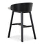 CBS12734-DR 65cm Black Bar Stool - Verona Ivory