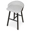 CBS12734-DR 65cm Black Bar Stool - Verona Ivory