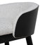 CBS12734-DR 65cm Black Bar Stool - Verona Ivory