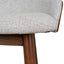 CBS12735-DR 65cm Walnut Bar Stool - Verona Ivory