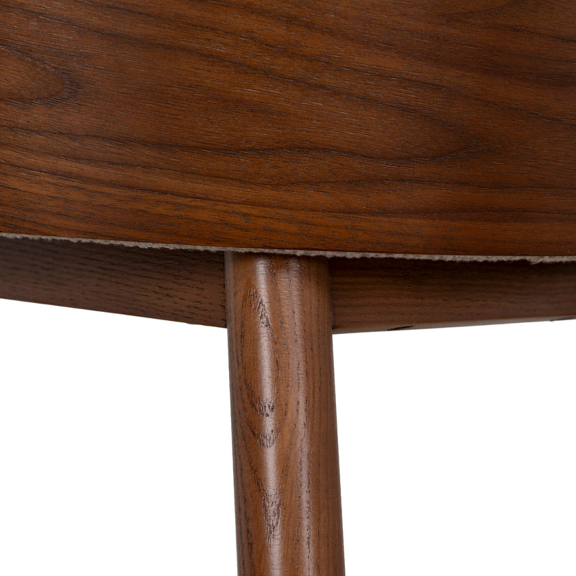 CBS12735-DR 65cm Walnut Bar Stool - Verona Ivory